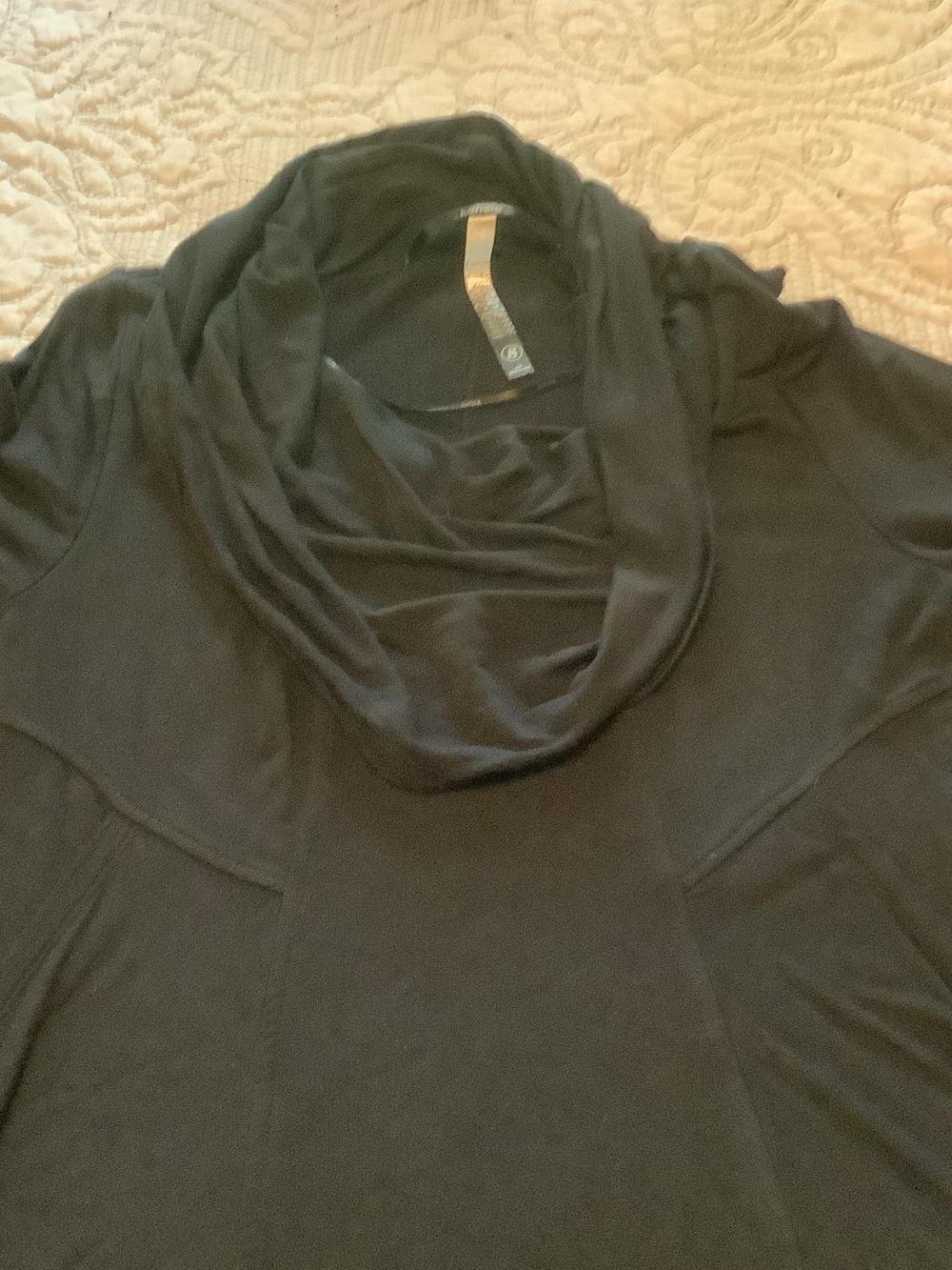 Kensie Black Long-Sleeve Cowl Neck Dress - Picture 7 of 10